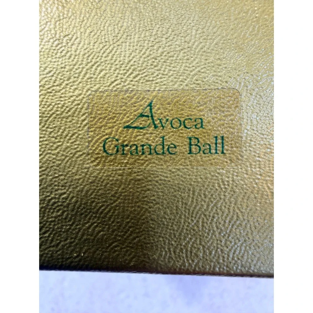 Waterford Holiday Heirlooms Avoca Grande Ball Gold Glass Ornament Limited Series
